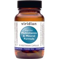 viridian high five multivitamin ampamp mineral formula 60 caps