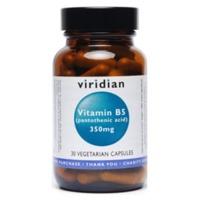 Viridian Vitamin B5 (Pantothenic Acid) 350mg 30 Caps