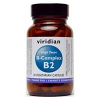 Viridian High Two Vitamin B2 with B-Complex Veg Caps 30 Caps