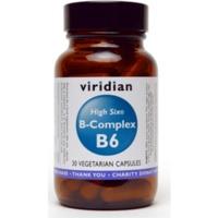 Viridian High Six Vitamin B6 with B-Complex Veg Caps 30 Caps