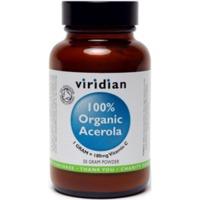 Viridian 100% Organic Acerola-Vit C Powder 50g