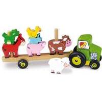 Vilac Vilac2401 Tractor and Trailer with Animals Stacking Game