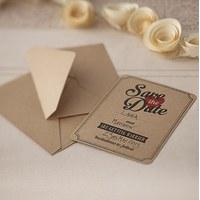Vintage Affair - Save the Date Cards - 10 Pack