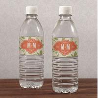 Vineyard Water Bottle Label