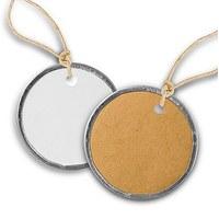 Vintage Round Metal Rim Favour Tags With Jute Ties