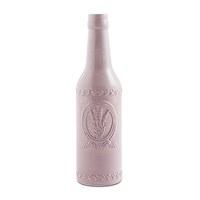 Vintage Inspired Ceramic Bottle with Lavender Motif - Large - Silver