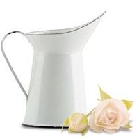 Vintage White Enamelware Pitcher Wedding Favour