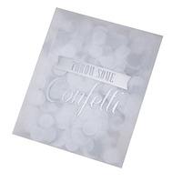 vintage affair confetti envelope silver