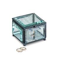 vintage inspired glass jewellery box personalised
