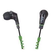 vibe slick zip headphones green