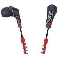 Vibe Slick Zip Cable In Ear Headphone (Red)