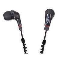 Vibe Slick Zip Cable In Ear Headphone (Black)