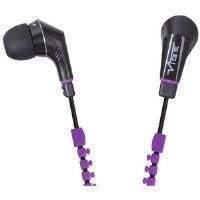 Vibe Slick Zip Cable In Ear Headphone (Purple)