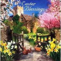 village church easter cards pack of 6