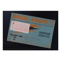 Vintage Imperial Airways Ltd Ticket Stub 1934
