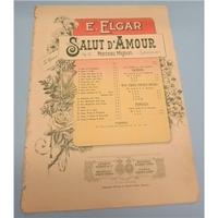 Vintage Sheet Music. 1899 Salut d\'Amour by Edward Elgar