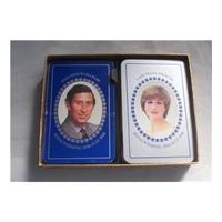 Vintage Waddingtons Boxed 1981 Royal Wedding Prince Charles Princess Diana Double Pack Playing Cards