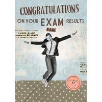 Vintage Personalised Exam Congratulations Card