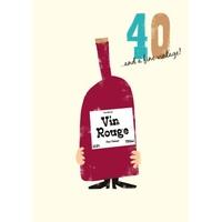 Vintage 40 | Birthday Card