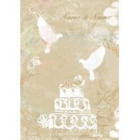 Vintage Cake | Wedding Card