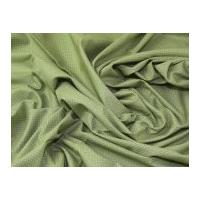 Vintage Style Mini Spot Print Cotton Dress Fabric Green