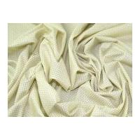 Vintage Style Mini Spot Print Cotton Dress Fabric Teal on Cream