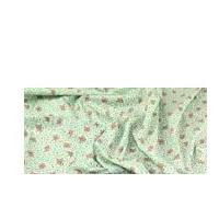 Vintage Floral Cotton Lawn Dress Fabric Mint Green