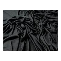 Viscose Slub Stretch Jersey Dress Fabric Charcoal Grey