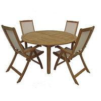 Virginia 4 Seater Dining Set with Reclining Chairs