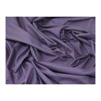 Vintage Style Mini Spot Print Cotton Dress Fabric Purple