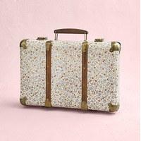 Vintage Floral Suitcase - Daisies