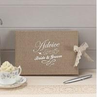 Vintage Affair - Bride & Groom Advice Book