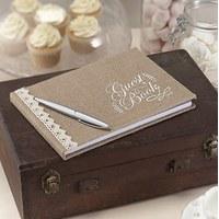 Vintage Affair - Hessian Guest Book