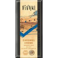 vivani organic milk chocolate caramel cream 100g