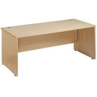 Vistro Rectangular Desk - Panel End Leg W 800mm x D 800mm x H 725mm Beech