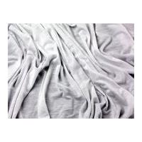 Viscose Slub Stretch Jersey Dress Fabric White