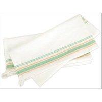 vintage stripe towel 18x28ins white with green stripes pack of 3 26016 ...