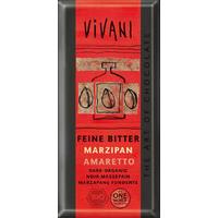 vivani organic dark chocolate marzipan amaretto 100g