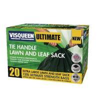 Visqueen Ultimate Tie Handle Lawn and Leaf Sack 120 Litre Green