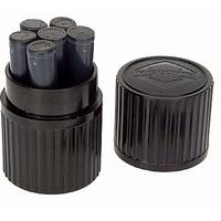 Visconti Tube of Seven Ink Cartridges Black