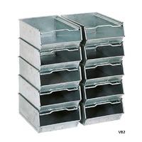 Vista Open Front Galvanised Bins 305w x 455d