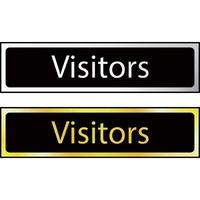 Visitors - Sign POL (200 x 50mm)