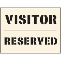 Visitor Reserved Stencil (400 x 600mm)