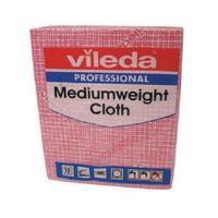 Vileda Red Medium Weight Cloth Pack of 10 106400