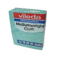 Vileda Green Medium Weight Cloth Pack of 10 106401