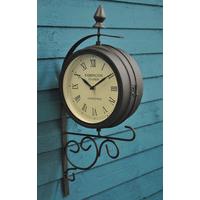 Victorian Paddington Station Style Garden Wall Clock by Kingfisher