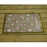 Vintage Rose Rubber Backed Cotton Doormat by Gardman