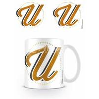 Vintage Letter \'u\' Ceramic Mug