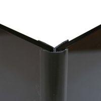 vistelle black shower panelling external corner l25m w25mm
