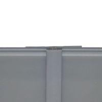 Vistelle Grey Shower Panelling Straight H Joint (L)2.5m (W)25mm